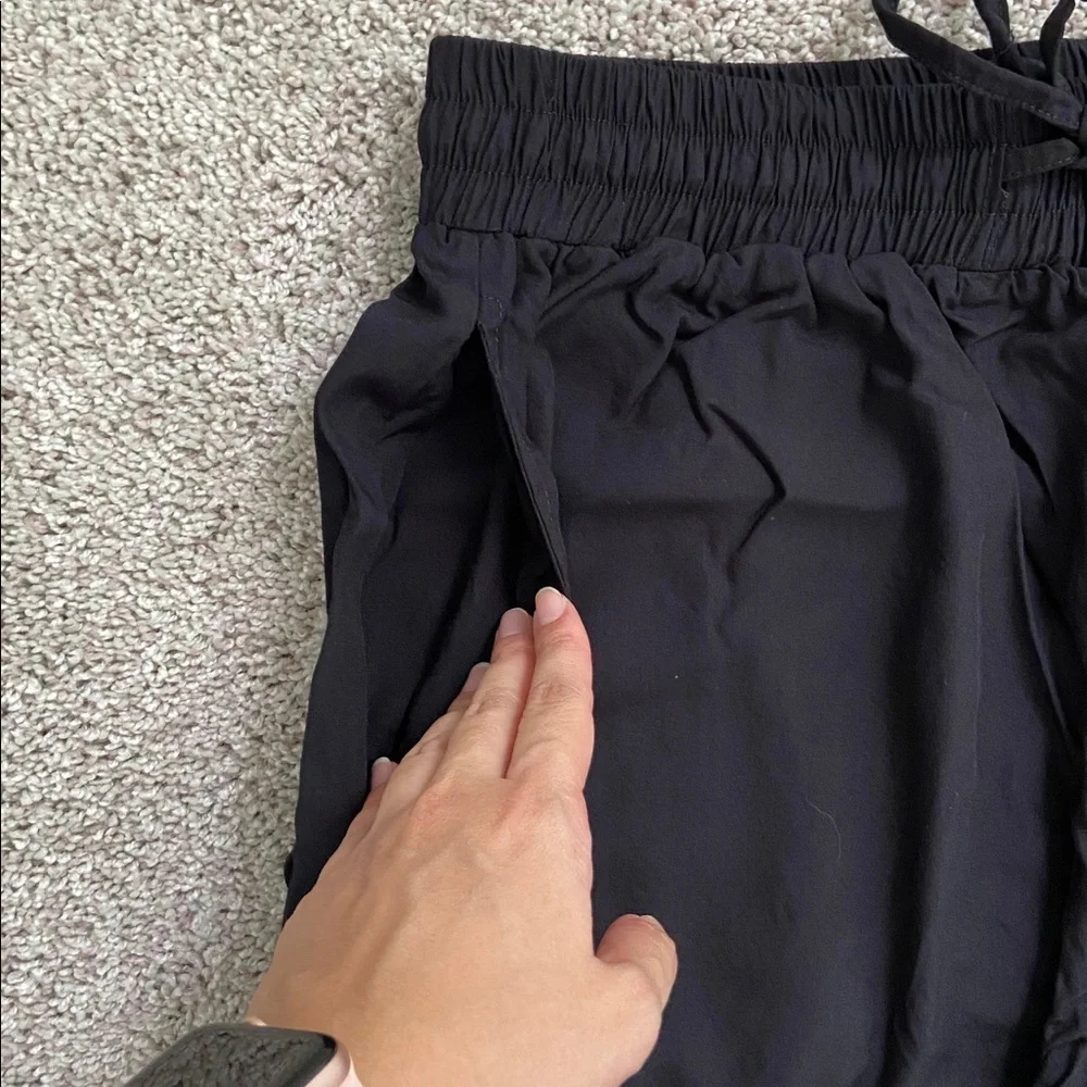 Lotus and Luna • Black Wide Leg Drawstring Pants